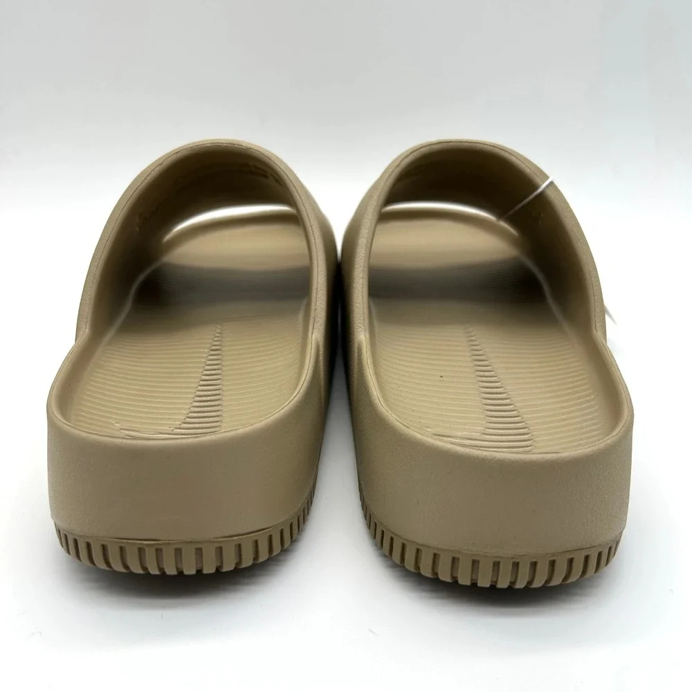Nike Calm Slide Mens 12 Womens 13 Khaki Tan FD4116-201 Minimalist Foam Sandals